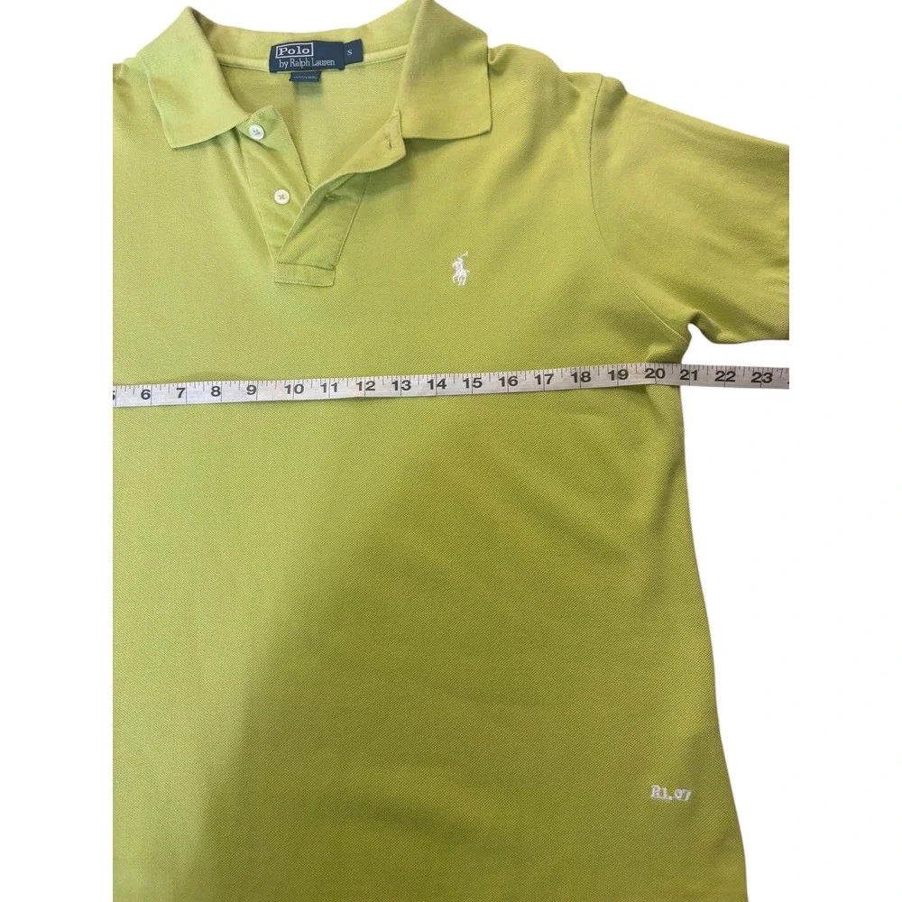 Vintage Y2k 2007 Polo Ralph‎ Lauren Lime Green Shirt S Preppy Casual Pony